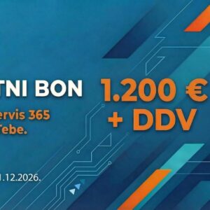 Vrednostni bon za 1200 € + DDV