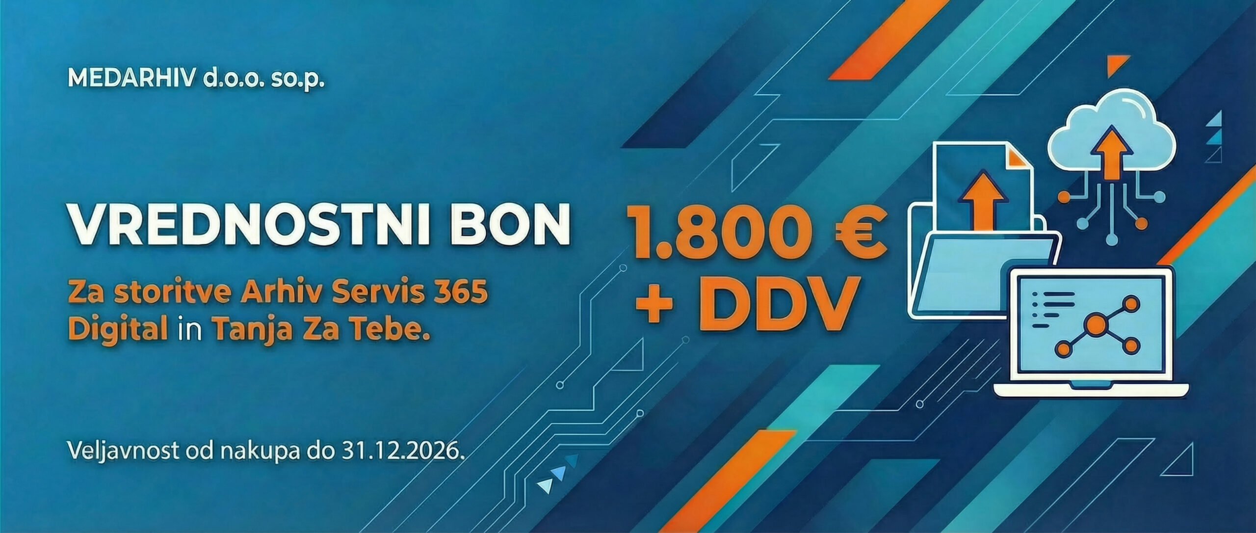 Vrednostni bon za 1800 € + DDV