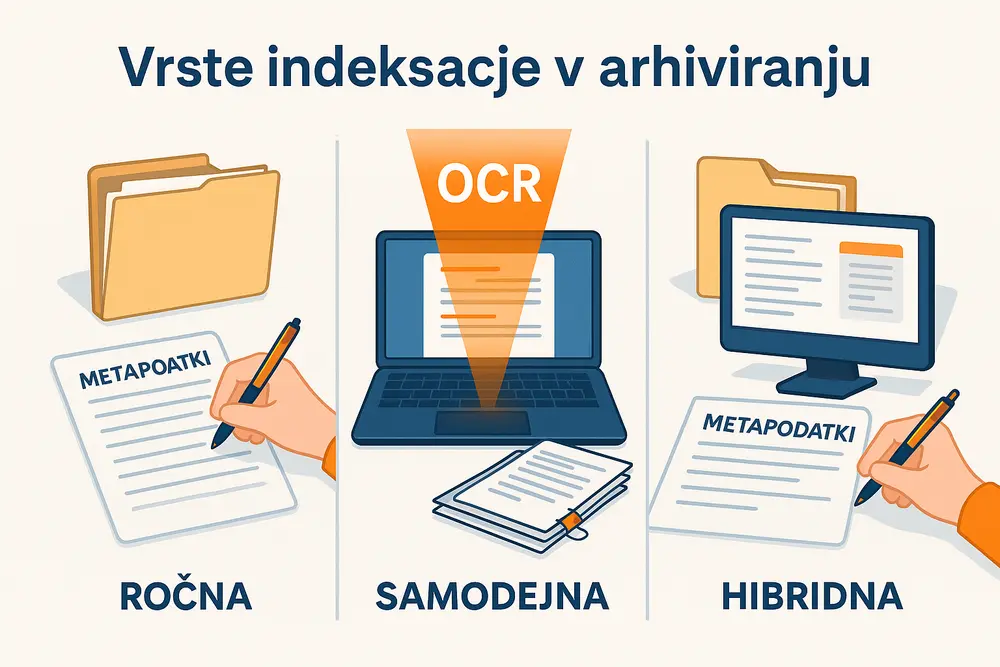 Ročna in samodejna indeksacija dokumentov