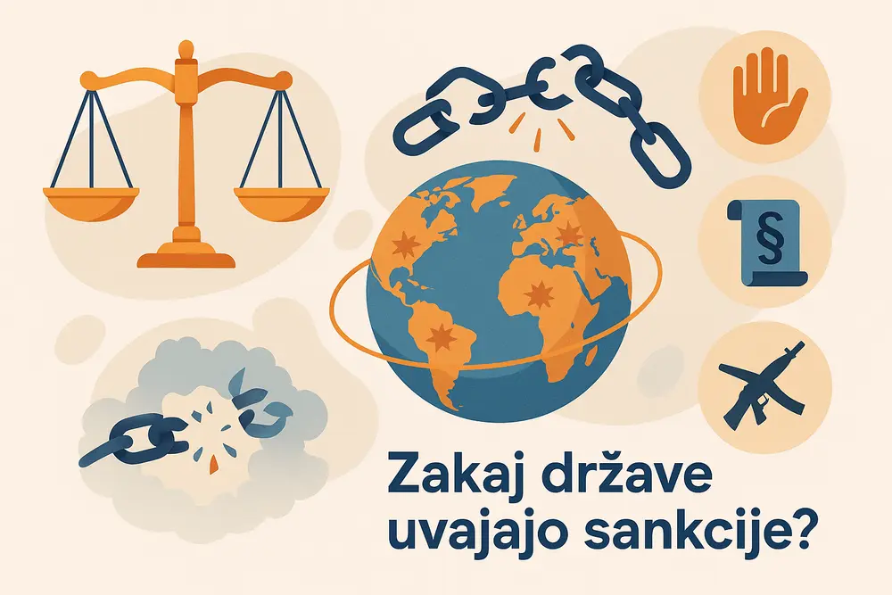 Symbolic image of economic impact and trade restrictions