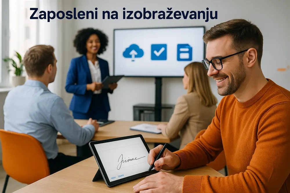 Checklist and security icons for document storage