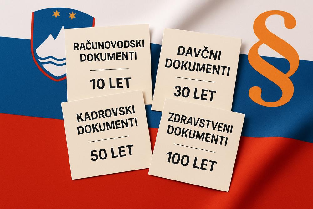 Arhivski dokumenti na polici